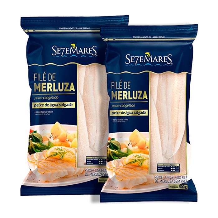 Filé de Merluza 7 Mares 500g