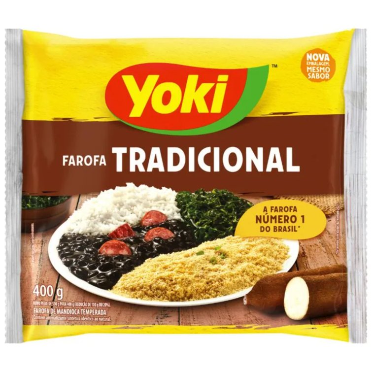 Farofa Tradicional Yoki 400G