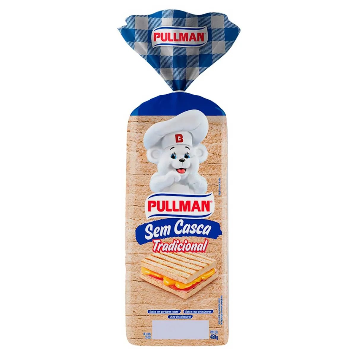 Pão Pullman Sem Casca Tradicional 450G