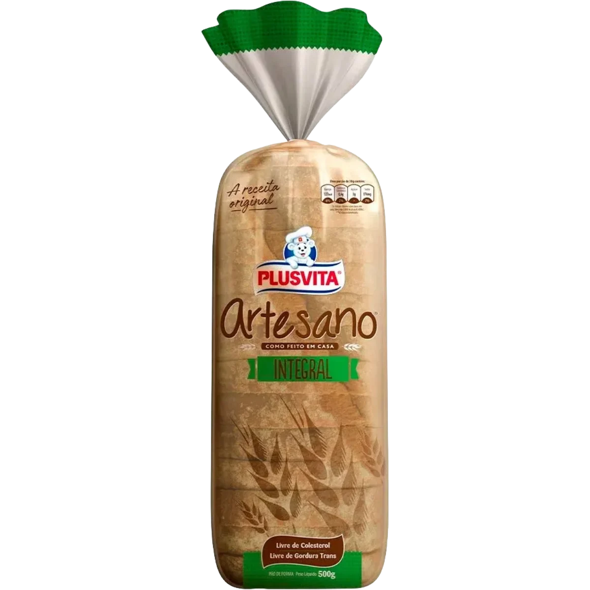 Pão Pullman Artesanal Integral 30% 500G
